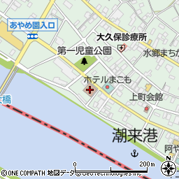 潮来郵便局周辺の地図
