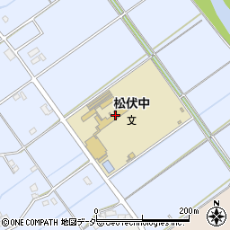 松伏町立松伏中学校周辺の地図