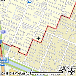 埼玉県春日部市大枝975周辺の地図