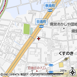 献血供給事業団埼玉周辺の地図
