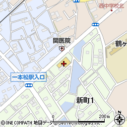 ウエルシア鶴ヶ島新町店周辺の地図