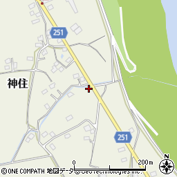 茨城県取手市神住614周辺の地図