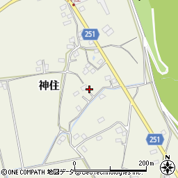 茨城県取手市神住241周辺の地図