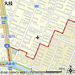 埼玉県春日部市大枝962周辺の地図