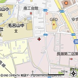 埼玉県入間郡毛呂山町長瀬1709周辺の地図