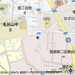 埼玉県入間郡毛呂山町長瀬1707周辺の地図