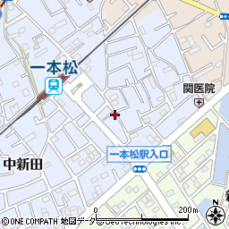 一本松駅南駐車場周辺の地図