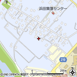 茨城県取手市浜田118周辺の地図