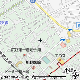 水道修理の救急車鶴ヶ島上広谷店周辺の地図