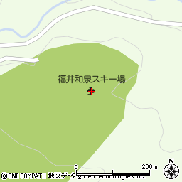 福井和泉スキー場周辺の地図