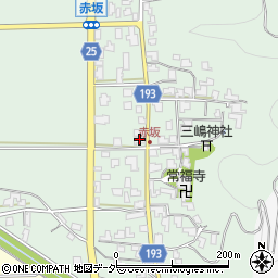 赤坂公民館周辺の地図