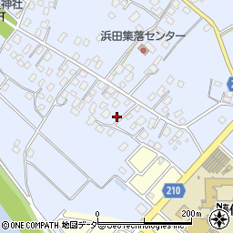 茨城県取手市浜田117周辺の地図