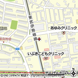 埼玉県春日部市大枝323周辺の地図