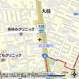 埼玉県春日部市大枝455周辺の地図