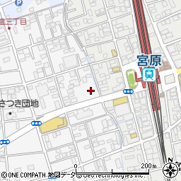 ＳＡＮパーク宮原西５駐車場周辺の地図