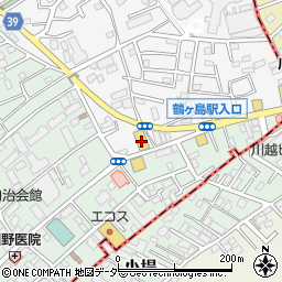 ダイソー鶴ヶ島店周辺の地図