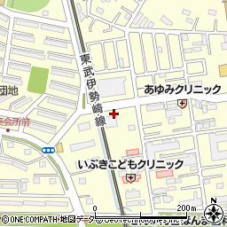 埼玉県春日部市大枝327周辺の地図