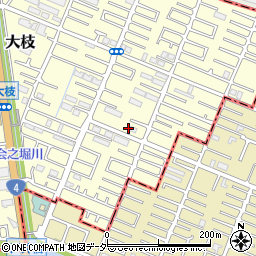 埼玉県春日部市大枝959周辺の地図