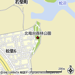 北竜台森林公園周辺の地図