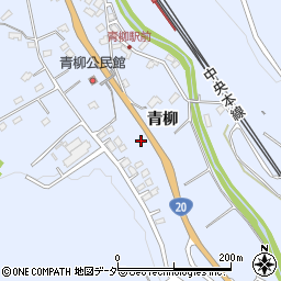 長野県茅野市金沢青柳周辺の地図
