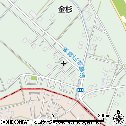 埼玉県北葛飾郡松伏町金杉1116-7周辺の地図