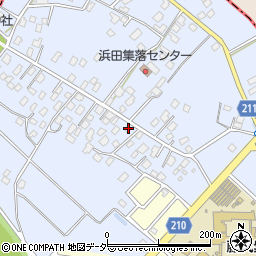 茨城県取手市浜田125周辺の地図