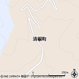 福井県越前市清根町周辺の地図