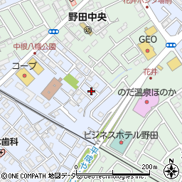 千葉県野田市中根180-7周辺の地図