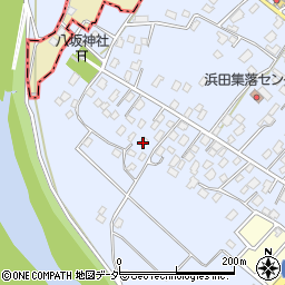 茨城県取手市浜田96周辺の地図