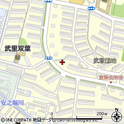 ＵＲ武里４－１８号棟周辺の地図
