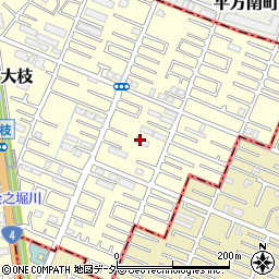 埼玉県春日部市大枝955周辺の地図