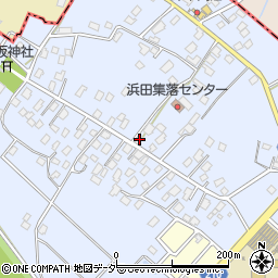 茨城県取手市浜田254周辺の地図