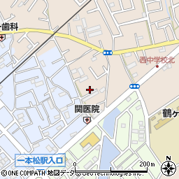 埼玉県鶴ヶ島市下新田156周辺の地図