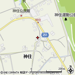 茨城県取手市神住229周辺の地図