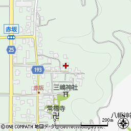福井県越前市赤坂町周辺の地図