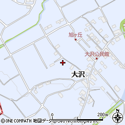長野県茅野市金沢大沢周辺の地図