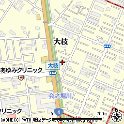 埼玉県春日部市大枝813周辺の地図