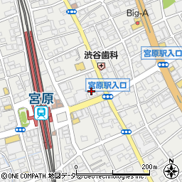武蔵野銀行宮原西口支店周辺の地図
