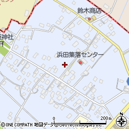 茨城県取手市浜田266-2周辺の地図