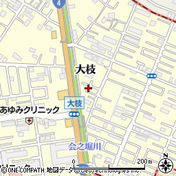 埼玉県春日部市大枝812周辺の地図