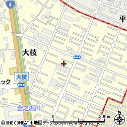 埼玉県春日部市大枝867周辺の地図