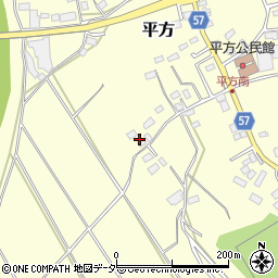 埼玉県上尾市平方592周辺の地図