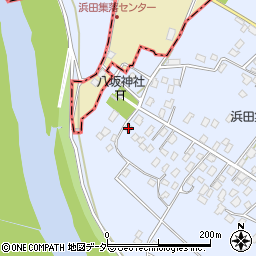 茨城県取手市浜田71周辺の地図