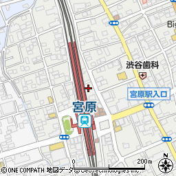 宮原駅東口公園周辺の地図