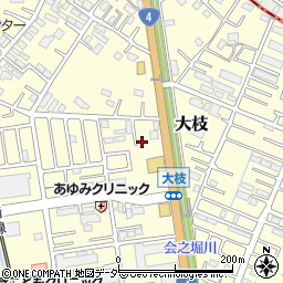 埼玉県春日部市大枝467周辺の地図