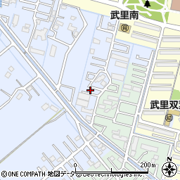 埼玉県春日部市大場597周辺の地図