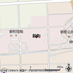 福井県鯖江市新町周辺の地図