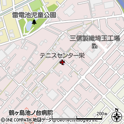 テニスセンター栄周辺の地図