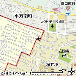 埼玉県春日部市大枝1041周辺の地図