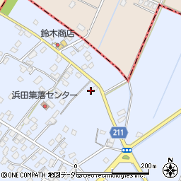 茨城県取手市浜田241周辺の地図